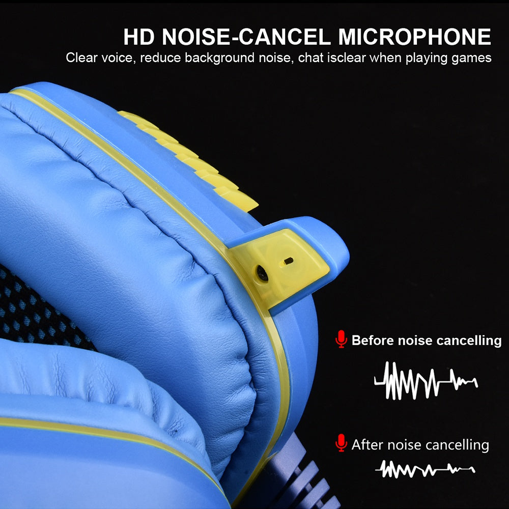 OVLENG GT61 Over-ear Lighting Gaming Headset HiFi Sound 3.5mm AUX+USB Cable Wired Headphone with Noise Reduction Microphone OVLENG GT61 Over-ear Lighting Gaming Headset HiFi Sound 3.5mm AUX+USB Cable Wired Headphone with Noise Reduction Microphone